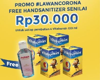 #LawanCorona, Beli Produk Vitabumin Gratis Handsanitizer