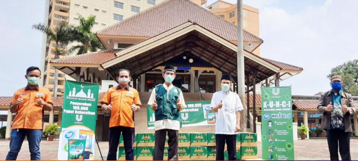 Unilever Indonesia Bersama DMI Jaga Kebersihan 100.000 Masjid melalui Gerakan Masjid Bersih 2020