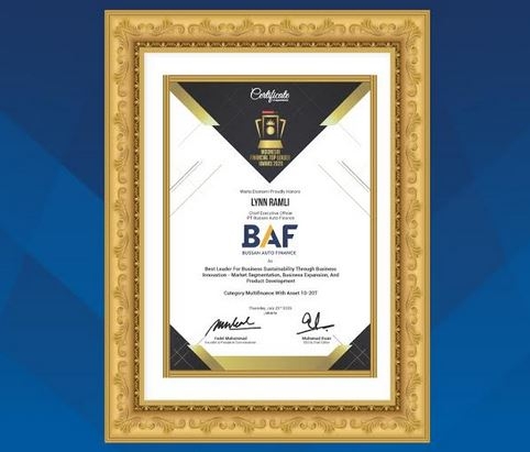 BAF Raih Penghargaan Indonesia Financial Top Leader Award 2020