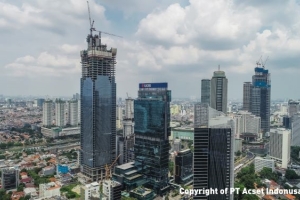 ACSET Topping Off Gedung Tertinggi di Indonesia