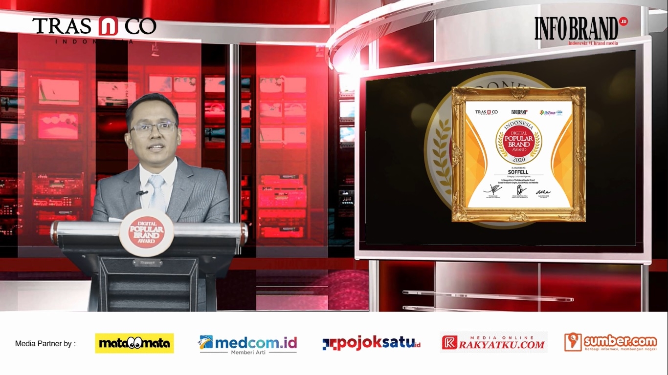 Didukung 860 Ribu Lebih Netizen, Soffell Raih Indonesia Digital Popular Brand Award 2020