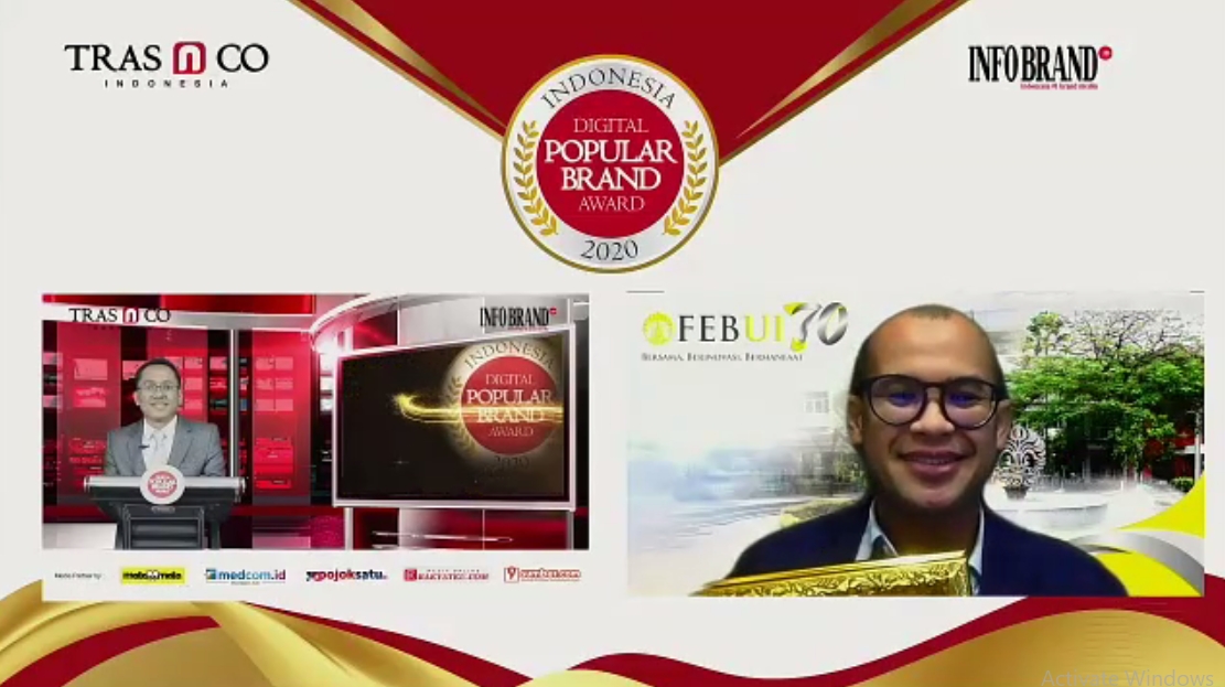 Magister Manajemen Universitas Indonesia Raih Indonesia Digital Popular Brand Award 2020