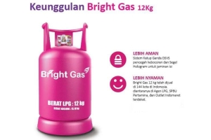 Pertamina Tukarkan Tabung LPG 12 Kg Warna Biru Dengan Bright Gas Warna Pink yang Lebih Aman