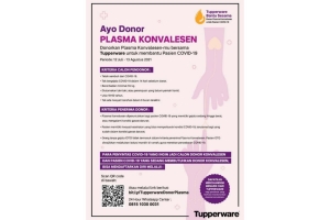 Tupperware Gelar Program “Tupperware Bantu Sesama” Untuk Donor Plasma Konvalesen