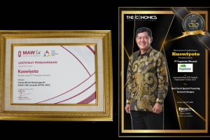 Dirut Pegadaian Kuswiyoto Sabet 2 Penghargaan CEO Tahun Ini