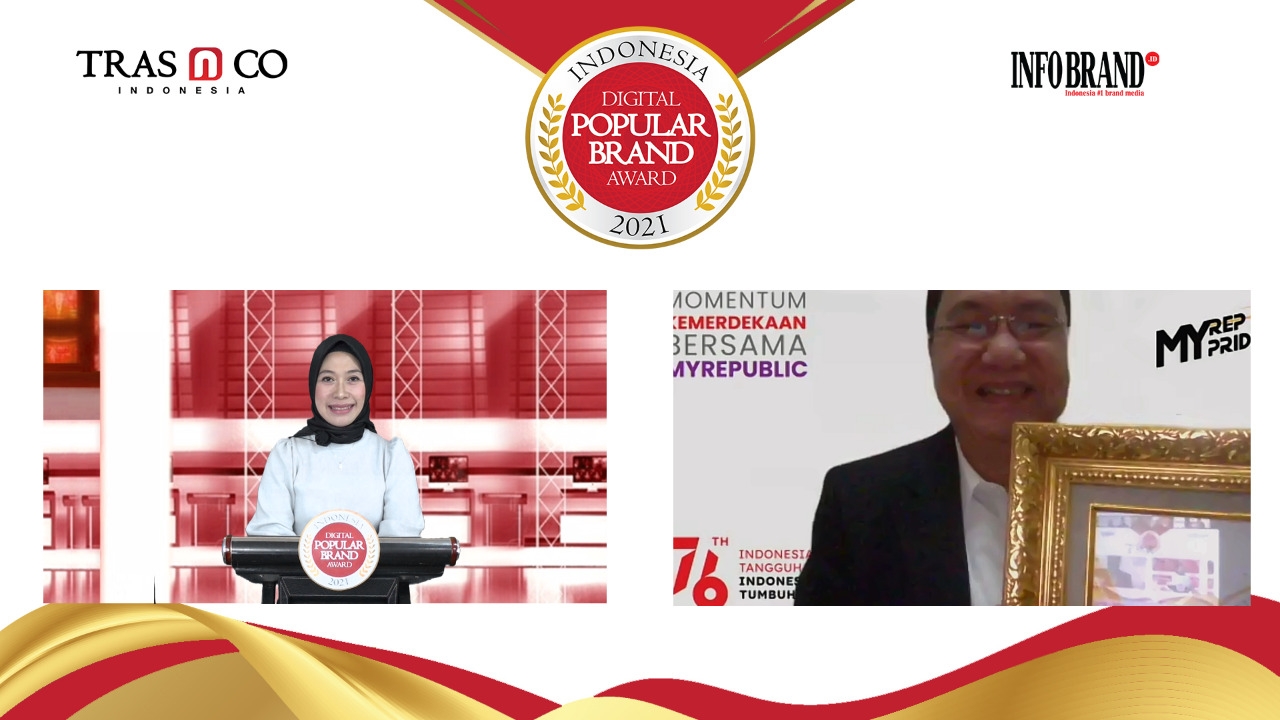 Pelanggan Meningkat Tajam Sejak Pandemi, MyRepublic Cetak Penghargaan Indonesia Digital Popular Brand Award 2021