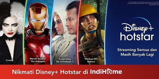 Disney+ Hotstar Ajak Indihome Bagikan Konten Hiburan untuk Para Konsumen