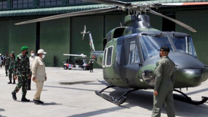 Helikopter Bell Selesai Overhaul, Prabowo: Alutsista Harus Dirawat Sebaik-baiknya
