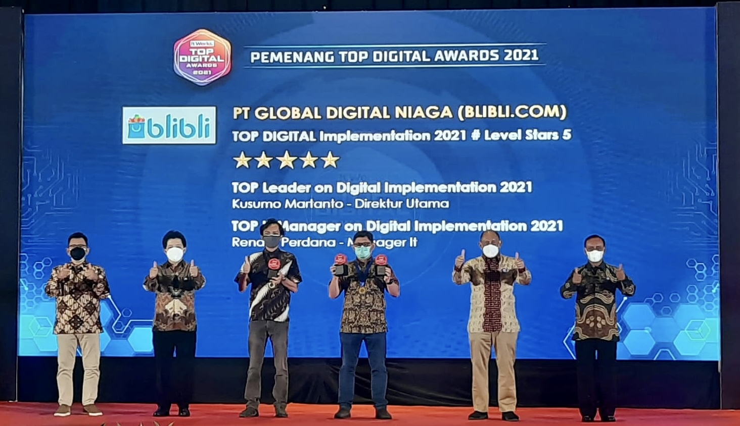 Kapabilitas Teknologi Blibli Raih Tiga Penghargaan di TOP DIGITAL Awards 2021