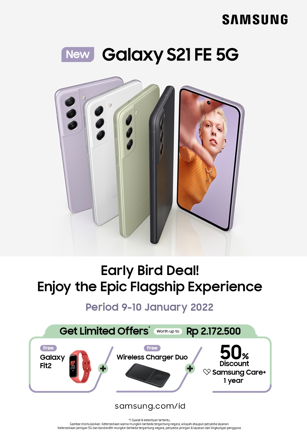 Samsung Buka Penjualan Early Bird Galaxy S21 FE 5G Sampai Hari Ini!