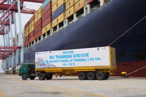 Masih Awal Tahun! IPC TPK Pecahkan Rekor Layani Kapal MV MSC Tianshan