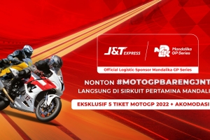 Jadi Official Logistic Sponsor Mandalika GP Series,  J&T Express Ajak Masyarakat  Nonton Bareng MotoGP Eksklusif di Lombok