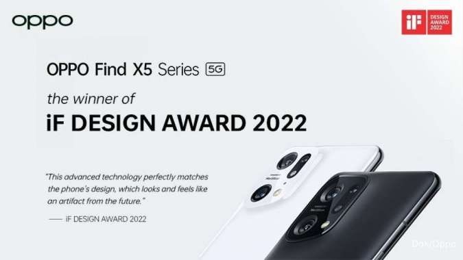 iF DESIGN AWARD 2022 : OPPO Find X5 Series Sabet Penghargaan Prestisius