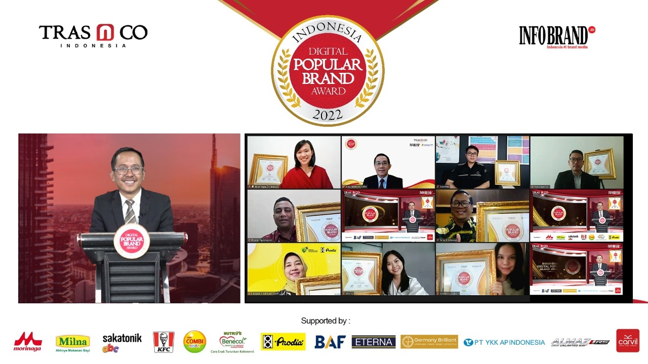Brand-Brand Ternama di Ranah Digital Indonesia Raih Digital Popular Brand Award