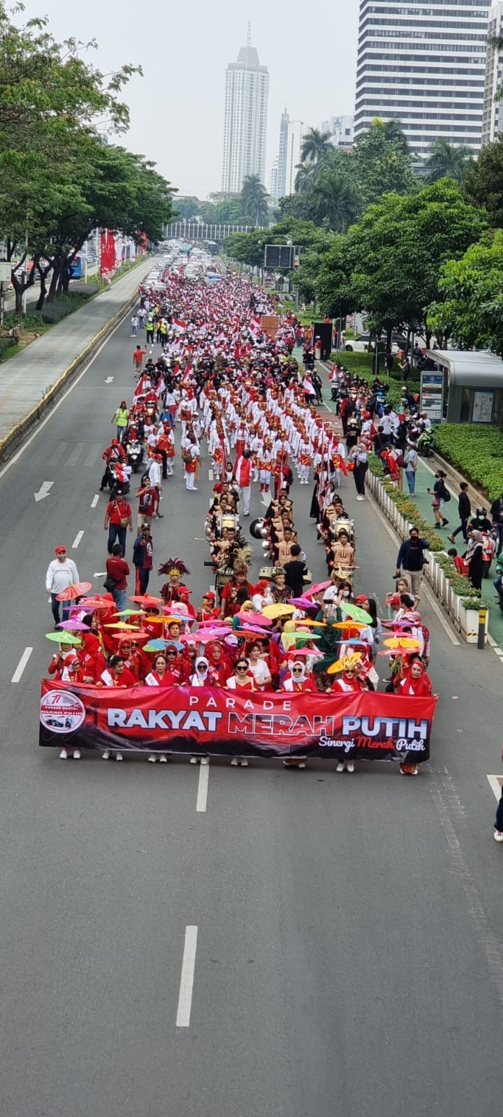 Meccaya Kolaborasi dengan Sinergi Indonesia Maju Gelar Acara “77 Parade Rakyat Merah Putih”
