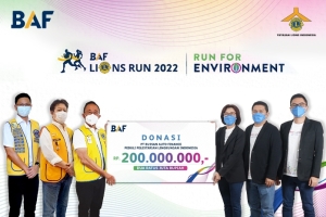 BAF Kolaborasi dengan YLI Gelar “ BAF LIONS RUN 2022”