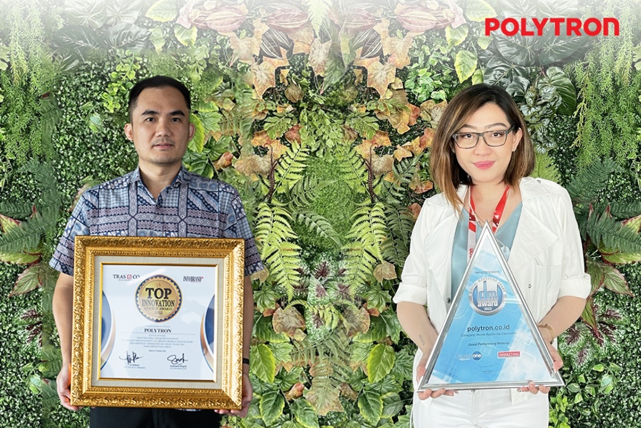 POLYTRON Raih  Penghargaan Top Innovation Choice Award 2022 & Digital Marketing Award