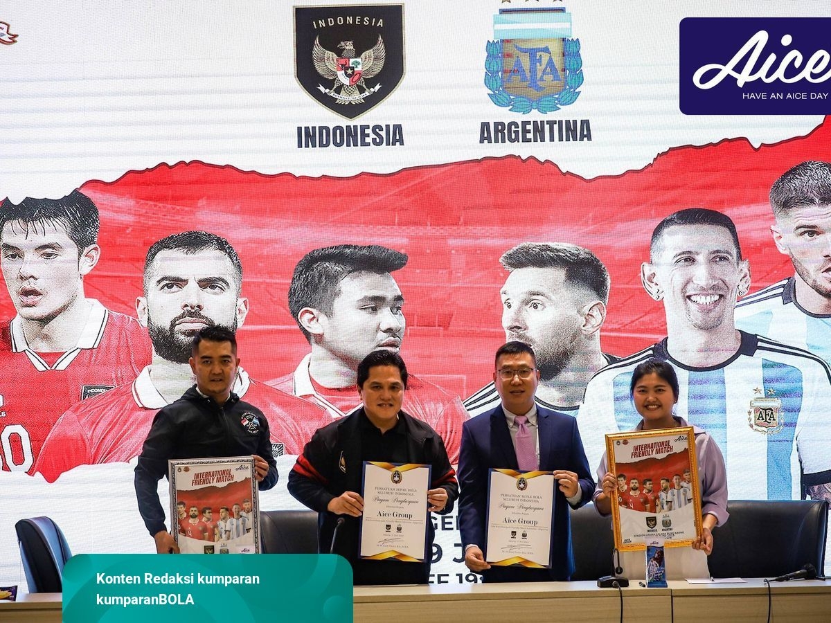 Aice Group Bersama PSSI Sukseskan Pertandingan Akbar Indonesia vs Argentina