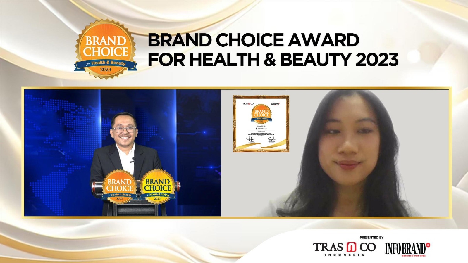 Tenar di 2 Marketplace Teratas, Somethinc Raih Penghargaan Brand Choice for Health & Beauty 2023