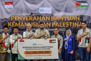 BSI Maslahat Salurkan Bantuan Kemanusiaan Untuk Palestina