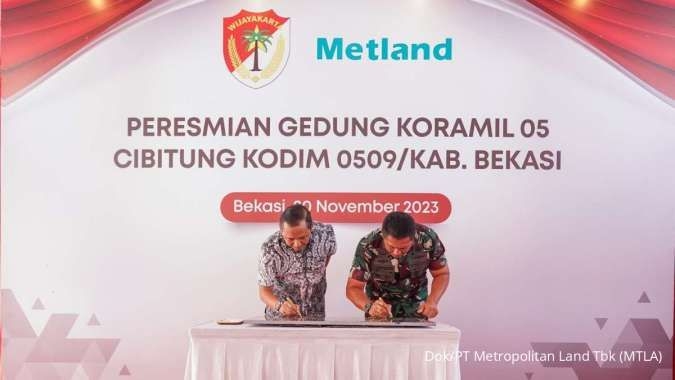 Metland Resmikan Gedung Koramil 05 Cibitung Kodim 0509 /Kabupaten Bekasi