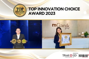 Mganik Metafiber Raih Penghargaan TOP Innovation Choice Award 2023