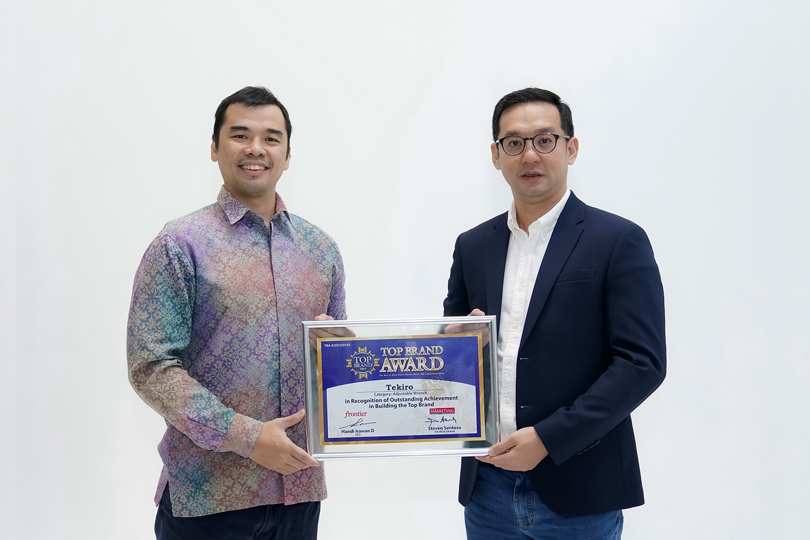 Buktikan kepercayaan, Tekiro Raih Top Brand Award untuk Ke-9 kalinya berturut-turut