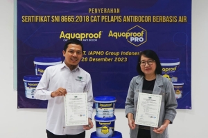 Aquaproof dan Aquaproof Pro Raih SNI Cat Pelapis Antibocor Berbasis Air