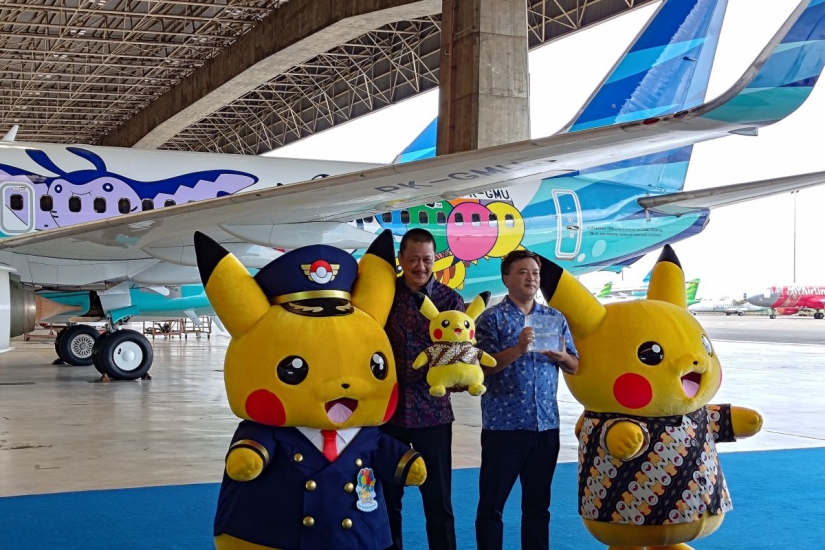 Garuda Indonesia Luncurkan Pesawat Pokemon