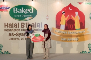 Wings Food Gelar Halal Bihalal bersama Anak Yatim di Pesantren As-Syafi’iyah